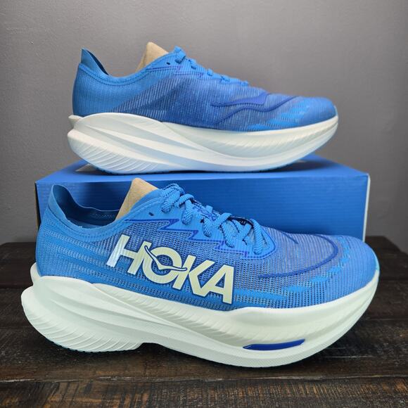 NEW Hoka One One Mach X 2 Mens Size 13 D Running Shoes 1155119 SYWR Blue White - Picture 1 of 12